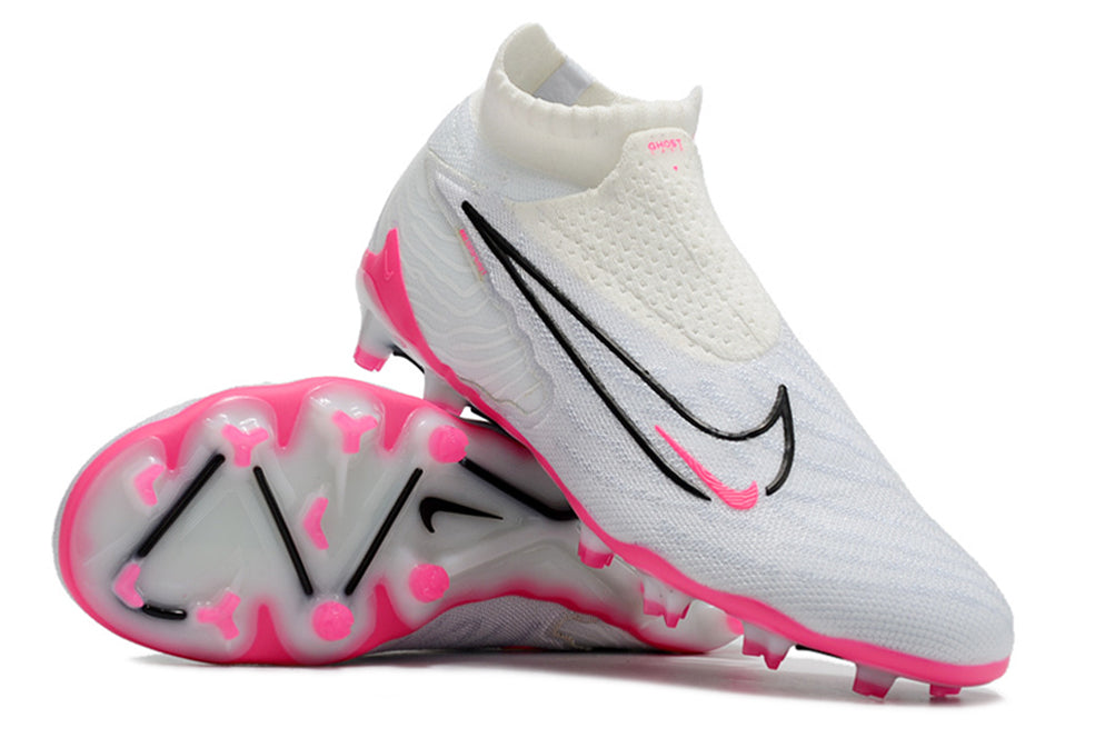 Pink/White Nike Phantom Elite GX Firm Ground Football Boots